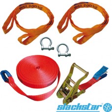 Slackline Guide Set 35mm, 6 piezas, 15mt
